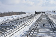 Железную дорогу Журавка – Миллерово совместно строят РЖД и Железнодорожные войска