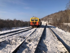 Двухпутное движение на 9-километровом перегоне Гурское – Почепта 