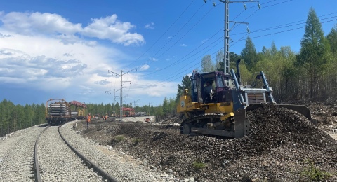 Бамстроймеханизация расширила сложный по рельефу участок Силип – Аносовская, на котором поезда поднимаются на Янканский перевал